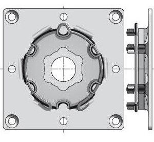Support plaque 100/100 Somfy